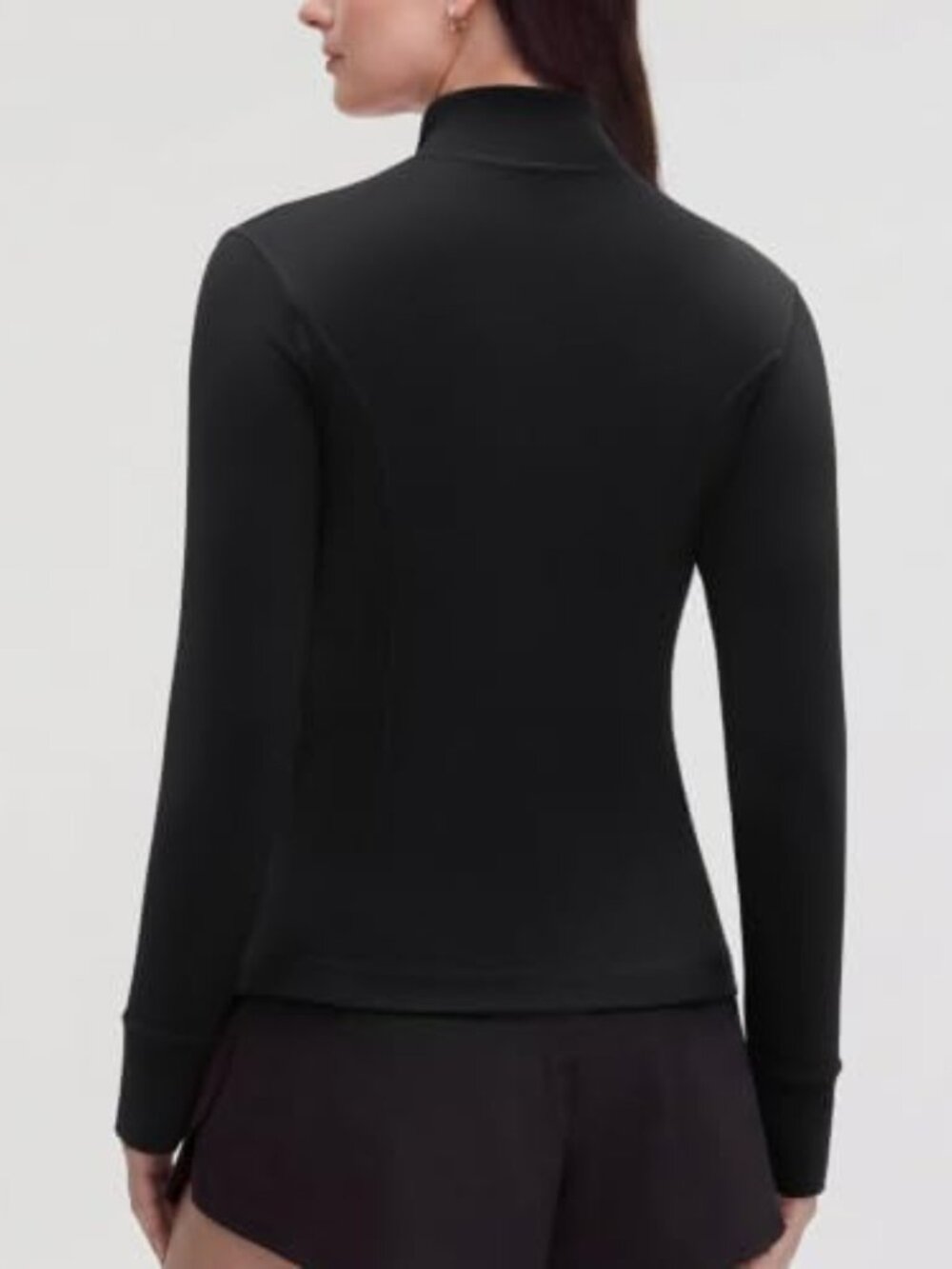 Lightweight Golden Zipper Jacket for Women with Thumb Holes & Pockets - Picture 2 of 6
